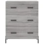 Aparador alto madera contrachapada gris sonoma 69,5x34x180 cm de vidaXL, Aparadores - Ref: Foro24-3199759, Precio: 174,80 €, ...
