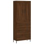 Hohes Sideboard Sperrholz braune Eiche 69,5x34x180 cm von vidaXL, Sideboards - Ref: Foro24-3199760, Preis: 182,11 €, Rabatt: %