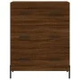 Hohes Sideboard Sperrholz braune Eiche 69,5x34x180 cm von vidaXL, Sideboards - Ref: Foro24-3199760, Preis: 179,35 €, Rabatt: %