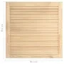 Puerta de armario de lamas 4 uds madera de pino 39,5x39,4 cm de vidaXL, Puertas de armarios - Ref: Foro24-151108, Precio: 47,...
