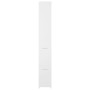 Armario de baño madera contrachapada blanco 25x26,5x170 cm