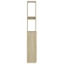 Armario de baño madera contrachapada roble Sonoma 25x26,5x170cm