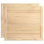 Puerta de armario de lamas 2 uds madera de pino 39,5x49,4 cm de vidaXL, Puertas de armarios - Ref: Foro24-151110, Precio: 28,...