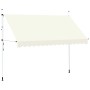 Toldo retráctil de operación manual 350 cm crema