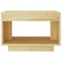 Mesa de centro de madera maciza de pino 50x50x33,5 cm