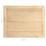Closet door with 4 slats made of pine wood, 39.5x59.4 cm by vidaXL, cabinet doors - Ref: Foro24-151114, Price: 64,46 €, Disco...