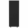 Armario de madera de ingeniería negro 80x40x110 cm