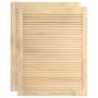 Lamellenschranktüren 2 Stück Kiefernholz 61,5x39,4 cm von vidaXL, Schranktüren - Ref: Foro24-151116, Preis: 48,65 €, Rabatt: %