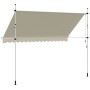 Toldo retráctil de operación manual 350 cm crema