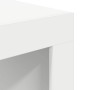 Mesa de centro madera contrachapada blanco 50x50x35 cm