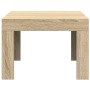 Mesa de centro de madera contrachapada color roble 50x50x35 cm