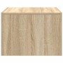 Mesa de centro de madera contrachapada color roble 50x50x35 cm