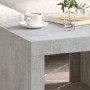 Mesa de centro madera contrachapada gris hormigón 50x50x35 cm