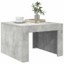 Mesa de centro madera contrachapada gris hormigón 50x50x35 cm