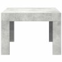 Mesa de centro madera contrachapada gris hormigón 50x50x35 cm