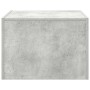 Mesa de centro madera contrachapada gris hormigón 50x50x35 cm