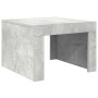 Mesa de centro madera contrachapada gris hormigón 50x50x35 cm