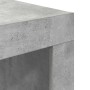 Mesa de centro madera contrachapada gris hormigón 50x50x35 cm