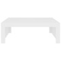 Mesa de centro madera contrachapada blanco 100x100x35 cm