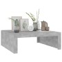 Mesa de centro madera de ingeniería gris hormigón 100x100x35 cm