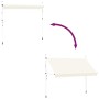 Toldo retráctil de operación manual 350 cm crema