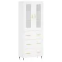 Aparador alto madera contrachapada blanco 69,5x34x180 cm de vidaXL, Aparadores - Ref: Foro24-3198385, Precio: 178,77 €, Descu...