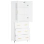 Aparador alto madera contrachapada blanco 69,5x34x180 cm de vidaXL, Aparadores - Ref: Foro24-3198385, Precio: 181,21 €, Descu...
