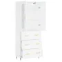 Aparador alto madera contrachapada blanco 69,5x34x180 cm de vidaXL, Aparadores - Ref: Foro24-3198385, Precio: 178,77 €, Descu...