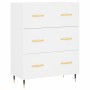Hohes Sideboard Sperrholz weiß 69,5x34x180 cm von vidaXL, Sideboards - Ref: Foro24-3198385, Preis: 181,21 €, Rabatt: %