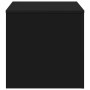 Mesitas auxiliares 3 uds madera contrachapada negro