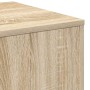 Mesas auxiliares 3 pzas madera contrachapada color roble Sonoma