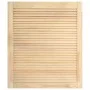 Slatted wardrobe doors 4 pcs pine wood 61.5x49.4 cm by vidaXL, cabinet doors - Ref: Foro24-151120, Price: 70,60 €, Discount: %