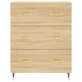 Aparador alto madera contrachapada color roble 69,5x34x180 cm de vidaXL, Aparadores - Ref: Foro24-3198388, Precio: 173,31 €, ...