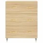 High oak-colored plywood sideboard 69.5x34x180 cm by vidaXL, Sideboards - Ref: Foro24-3198388, Price: 171,11 €, Discount: %