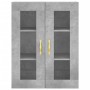 Aparador alto madera contrachapada gris hormigón 69,5x34x180 cm von vidaXL, Sideboards - Ref: Foro24-3198389, Preis: 173,03 €...