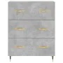 Aparador alto madera contrachapada gris hormigón 69,5x34x180 cm de vidaXL, Aparadores - Ref: Foro24-3198389, Precio: 170,73 €...