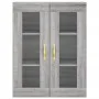 Tall gray Sonoma plywood sideboard 69.5x34x180 cm by vidaXL, Sideboards - Ref: Foro24-3198391, Price: 169,11 €, Discount: %