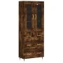 Hohes Sideboard aus geräuchertem Eichensperrholz, 69,5 x 34 x 180 cm von vidaXL, Sideboards - Ref: Foro24-3198390, Preis: 176...