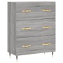 Hohes Sideboard Sonoma graues Sperrholz 69,5x34x180 cm von vidaXL, Sideboards - Ref: Foro24-3198391, Preis: 177,60 €, Rabatt: %