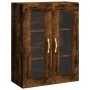 Aparador alto madera contrachapada roble ahumado 69,5x34x180 cm de vidaXL, Aparadores - Ref: Foro24-3198390, Precio: 175,84 €...