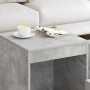 Mesas apilables 3 piezas madera contrachapada gris hormigón