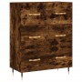 Hohes Sideboard aus geräuchertem Eichensperrholz, 69,5 x 34 x 180 cm von vidaXL, Sideboards - Ref: Foro24-3198390, Preis: 178...
