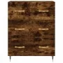 Hohes Sideboard aus geräuchertem Eichensperrholz, 69,5 x 34 x 180 cm von vidaXL, Sideboards - Ref: Foro24-3198390, Preis: 176...