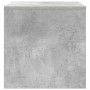 Mesas apilables 3 piezas madera contrachapada gris hormigón