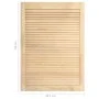 Solid pine wood slatted closet door 69x39.4 cm by vidaXL, cabinet doors - Ref: Foro24-151124, Price: 31,74 €, Discount: %