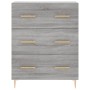 Aparador alto madera contrachapada gris sonoma 69,5x34x180 cm de vidaXL, Aparadores - Ref: Foro24-3198399, Precio: 189,22 €, ...