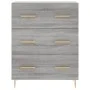 High sideboard sonoma gray plywood 69.5x34x180 cm by vidaXL, Sideboards - Ref: Foro24-3198399, Price: 177,35 €, Discount: %