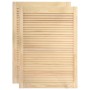 Puertas de armario de lamas 2 uds madera de pino 69x39,4 cm de vidaXL, Puertas de armarios - Ref: Foro24-151125, Precio: 49,7...