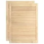 Slatted wardrobe doors 2 pcs pine wood 69x39.4 cm by vidaXL, cabinet doors - Ref: Foro24-151125, Price: 55,32 €, Discount: %