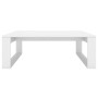 Mesa de centro madera contrachapada blanco 100x100x35 cm